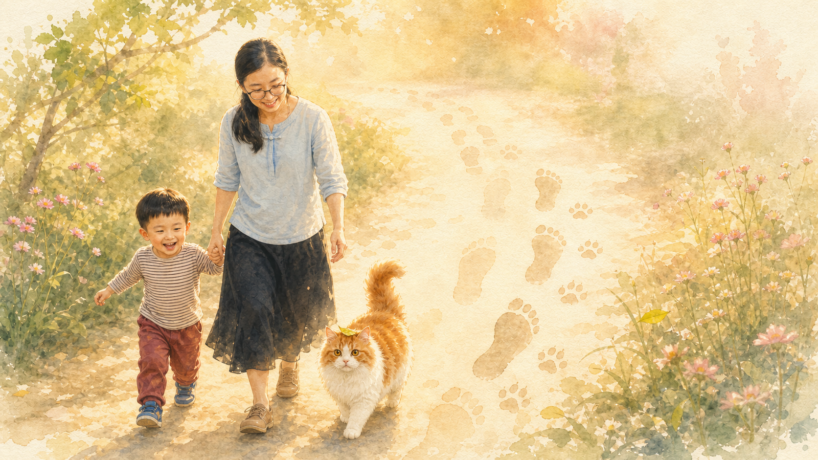 母子在陪伴中一起长大